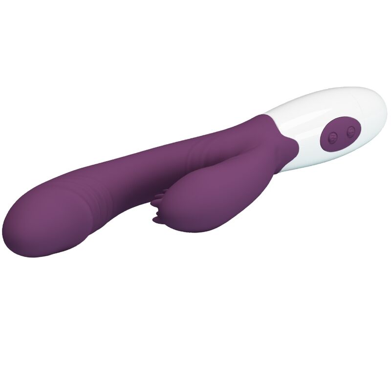 PRETTY LOVE - ANDRE VIBRATORE RABBIT E STIMOLATORE PUNTO G VIOLA – Vibratori di coniglio – foto 6