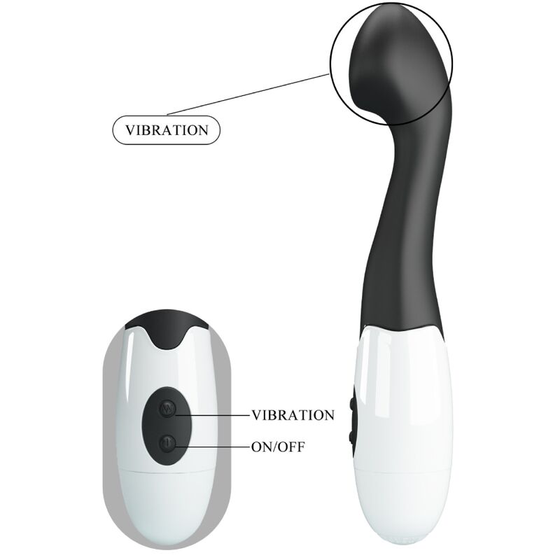 PRETTY LOVE - CHARLES VIBRATORE G-SPOT 30 MODALIT NERO – Vibratori a punto G – foto 8