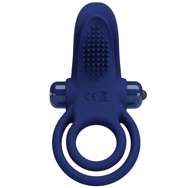 PRETTY LOVE - BRONSON ANELLO DOPPIO CON VIBRAZIONE BLU – Cockring con vibrazione – foto 2