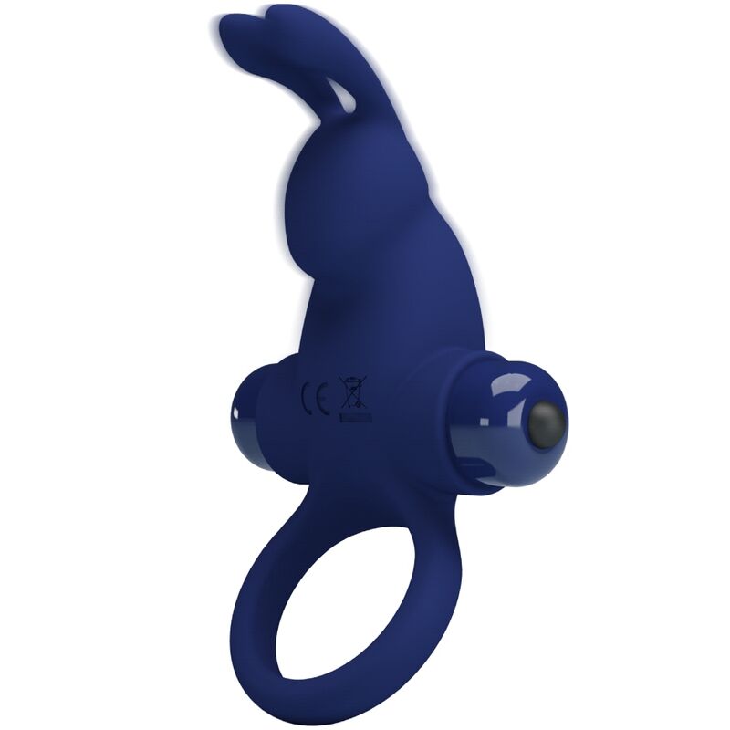 PRETTY LOVE - JIRO ANELLO CONIGLIO CON VIBRAZIONE BLU – Cockring con vibrazione – foto 5