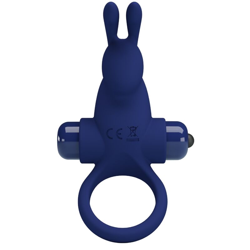 PRETTY LOVE - JIRO ANELLO CONIGLIO CON VIBRAZIONE BLU – Cockring con vibrazione – foto 2