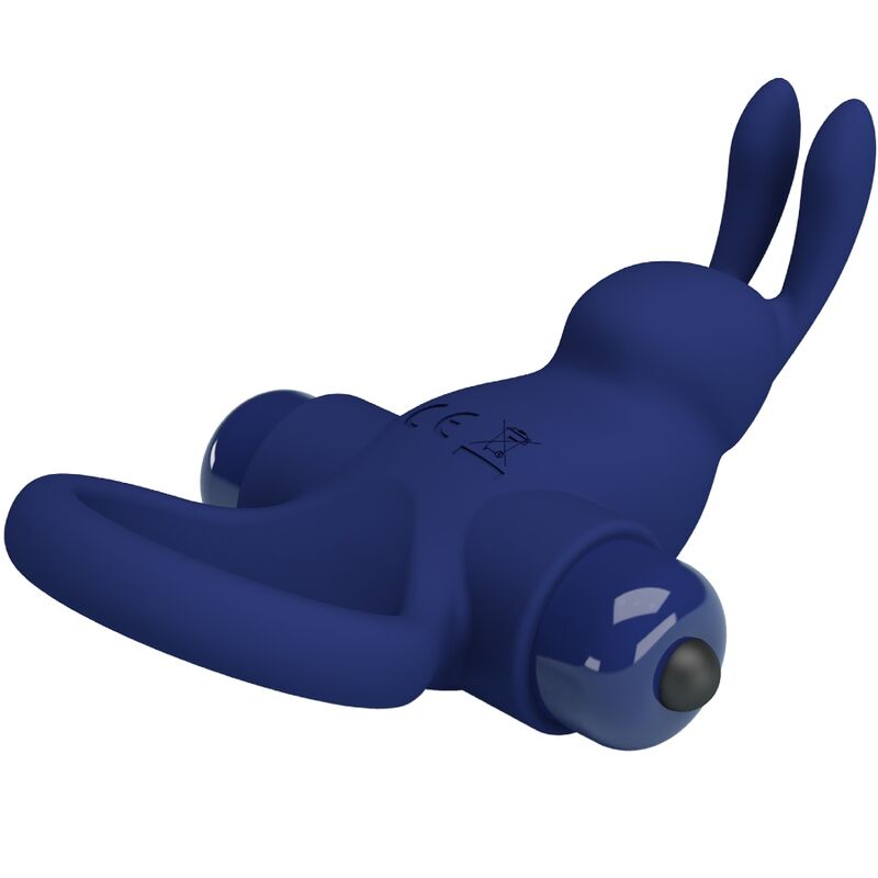 PRETTY LOVE - JIRO ANELLO CONIGLIO CON VIBRAZIONE BLU – Cockring con vibrazione – foto 4