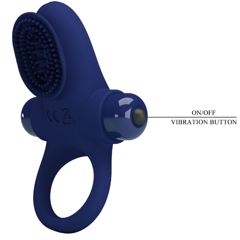 PRETTY LOVE - PALLE ANELLO CON VIBRAZIONE BLU – Cockring con vibrazione – foto 7