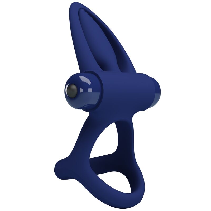 PRETTY LOVE - MAT DOPPIO ANELLO CON VIBRAZIONE E STIMOLATORE BLU – Cockring con vibrazione – foto 3
