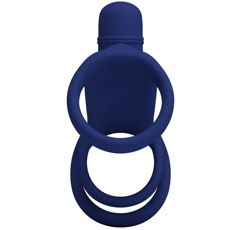 PRETTY LOVE - ANELLO VIBRANTE ELISH CON ESTENSIONE BLU – Cockring con vibrazione – foto 3