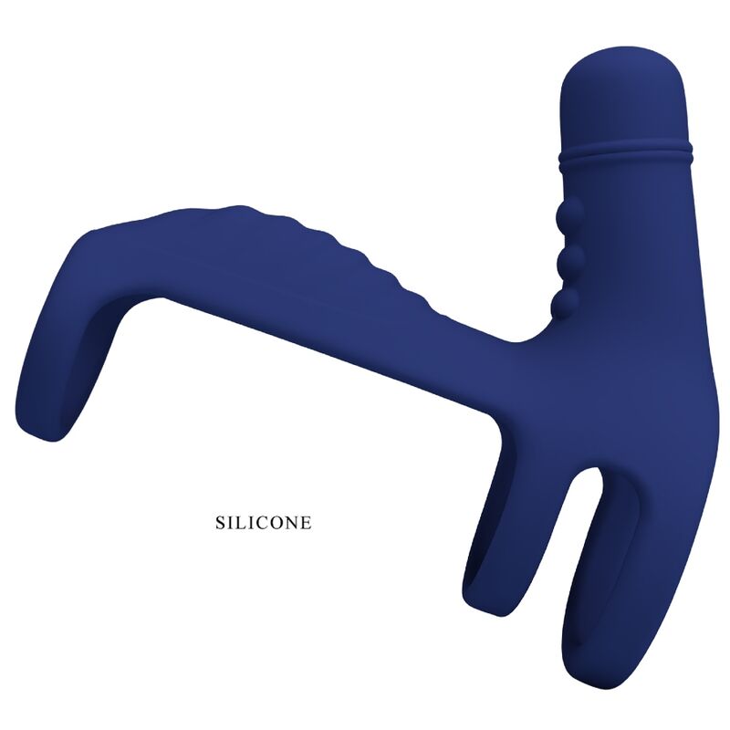PRETTY LOVE - ANELLO VIBRANTE ELISH CON ESTENSIONE BLU – Cockring con vibrazione – foto 5