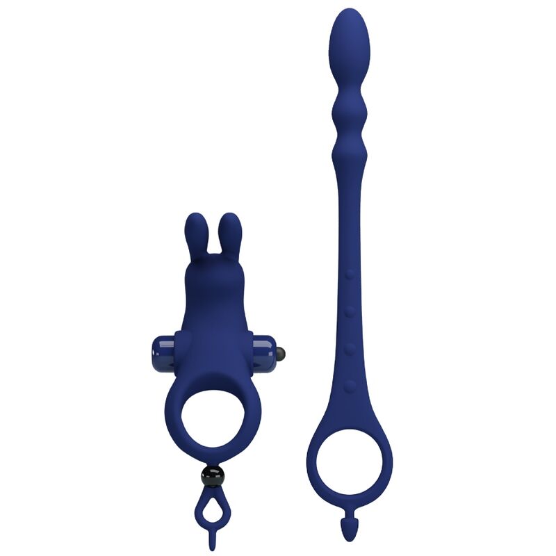 PRETTY LOVE - AYAD ANELLO VIBRATORE RABBIT CON SPINA BLU – Anelli con Spina – foto 4