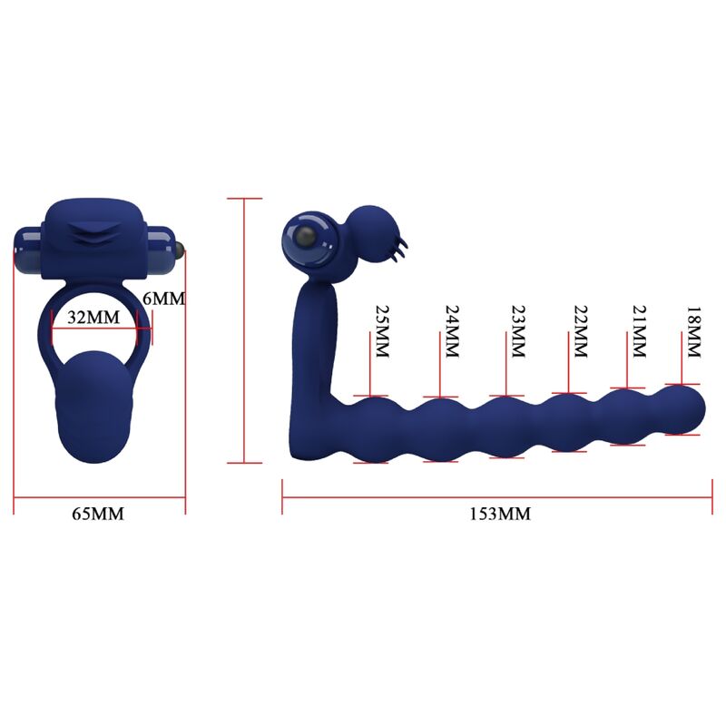 PRETTY LOVE - AJMAL ANELLO VIBRANTE CON SPINA BLU – Anelli con Spina – foto 7