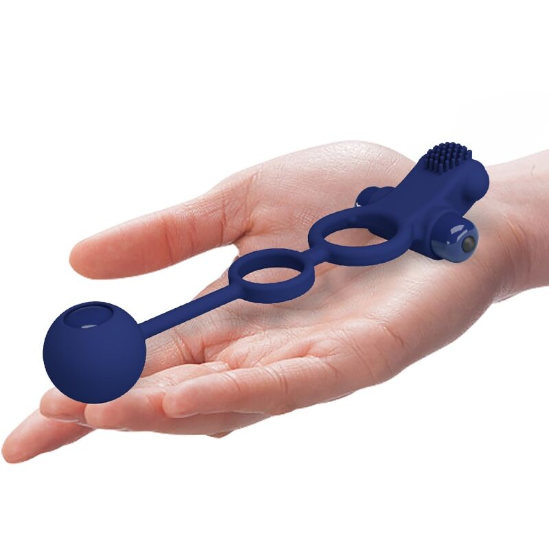 PRETTY LOVE - REMINGTON DOPPIO ANELLO VIBRANTE CON SPINA BLU – Anelli con Spina – foto 5
