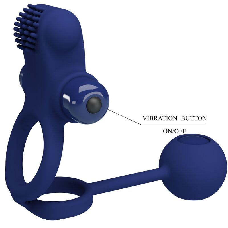 PRETTY LOVE - REMINGTON DOPPIO ANELLO VIBRANTE CON SPINA BLU – Anelli con Spina – foto 7
