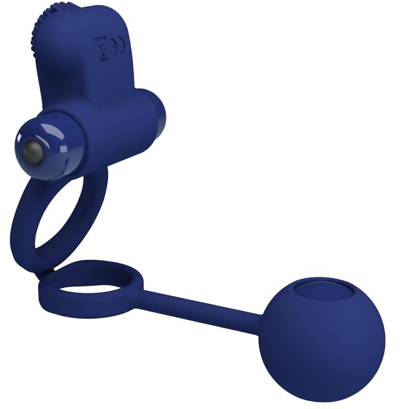 PRETTY LOVE - REMINGTON DOPPIO ANELLO VIBRANTE CON SPINA BLU – Anelli con Spina – foto 3