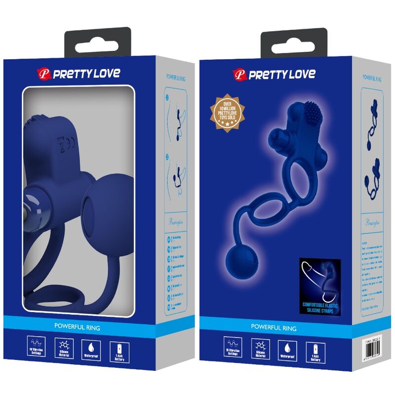 PRETTY LOVE - REMINGTON DOPPIO ANELLO VIBRANTE CON SPINA BLU – Anelli con Spina – foto 10