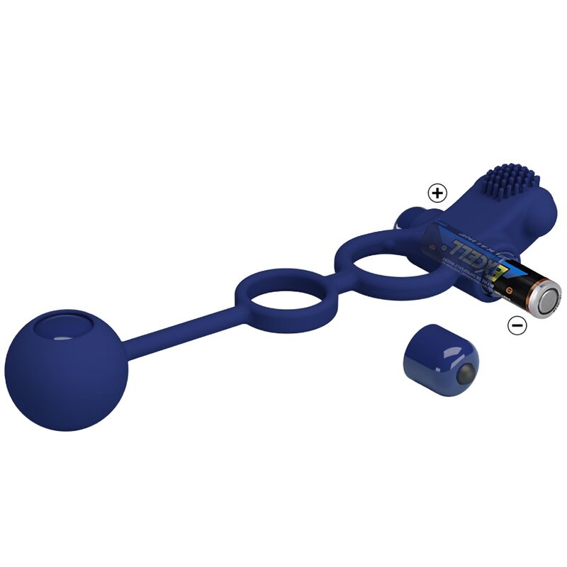 PRETTY LOVE - REMINGTON DOPPIO ANELLO VIBRANTE CON SPINA BLU – Anelli con Spina – foto 8