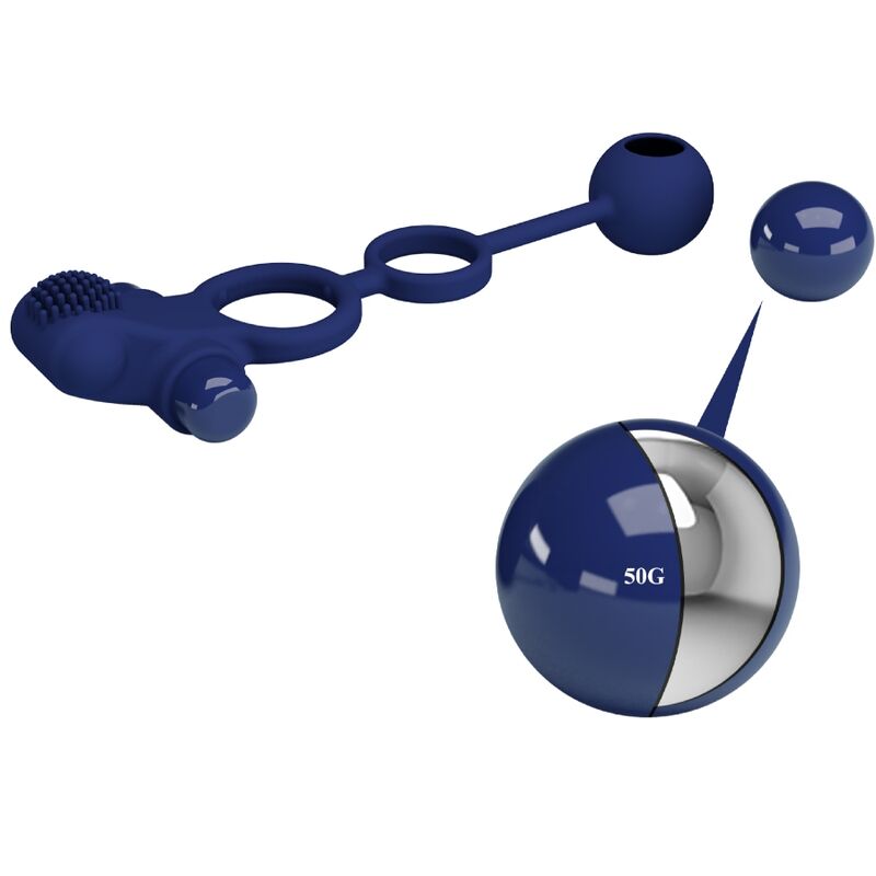 PRETTY LOVE - REMINGTON DOPPIO ANELLO VIBRANTE CON SPINA BLU – Anelli con Spina – foto 9