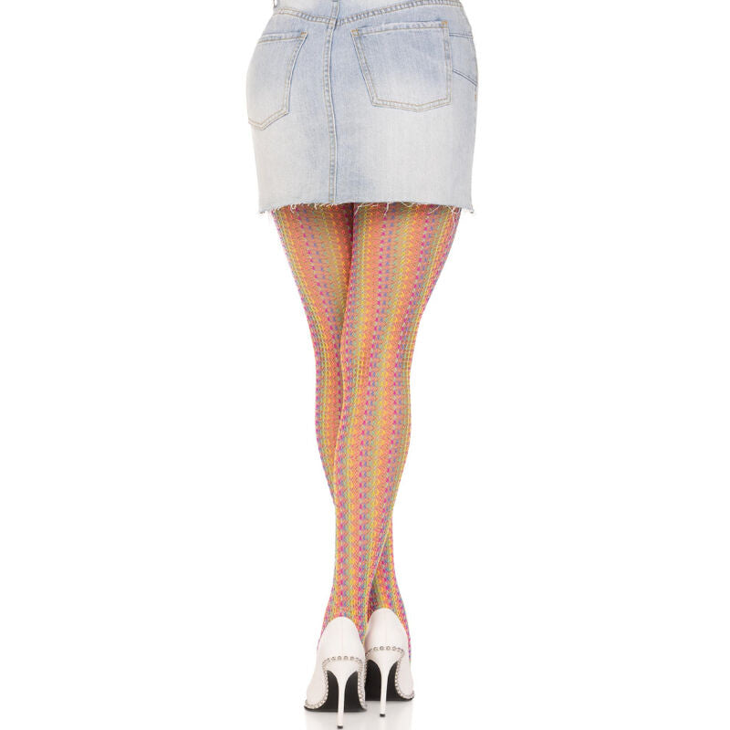 LEG AVENUE - CALZE ALL'UNCINETTO MULTICOLORE – Calzini – foto 2