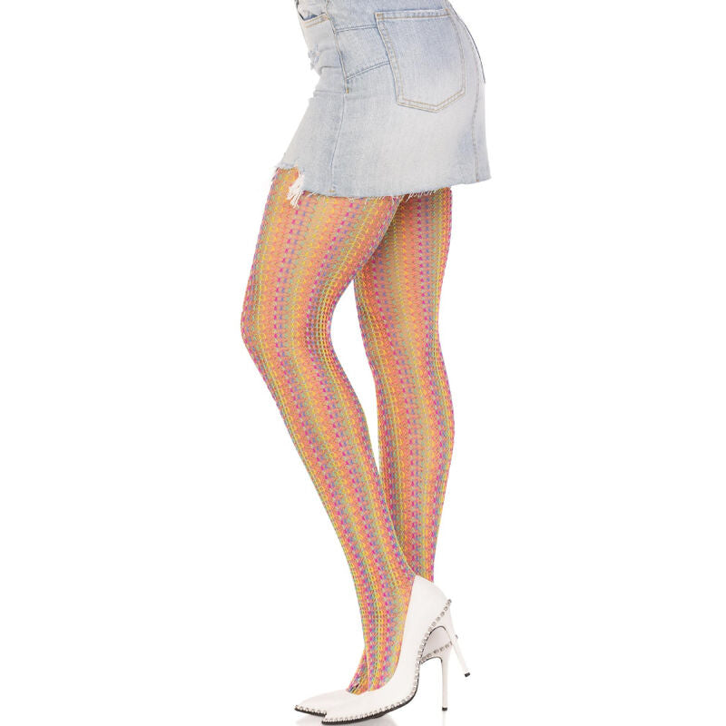 LEG AVENUE - CALZE ALL'UNCINETTO MULTICOLORE – Calzini – foto 3