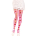 LEG AVENUE - CALZE CON APERTURE CUORE E FIOCCHI ROSA – Calzini