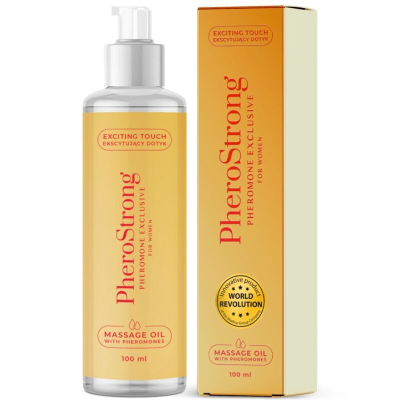 PHEROSTRONG - OLIO DA MASSAGGIO ESCLUSIVO PER DONNE 100 ML – Oli Aromatizzati