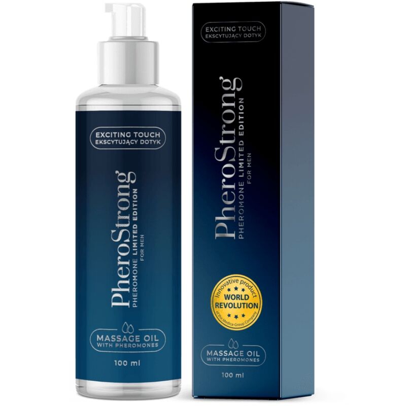 PHEROSTRONG - OLIO DA MASSAGGIO EDIZIONE LIMITATA PER UOMINI 100 ML – Oli Aromatizzati