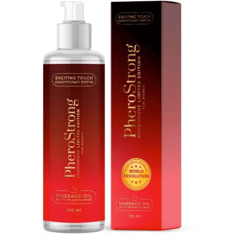 PHEROSTRONG - OLIO DA MASSAGGIO EDIZIONE LIMITATA PER DONNE 100 ML – Oli Aromatizzati