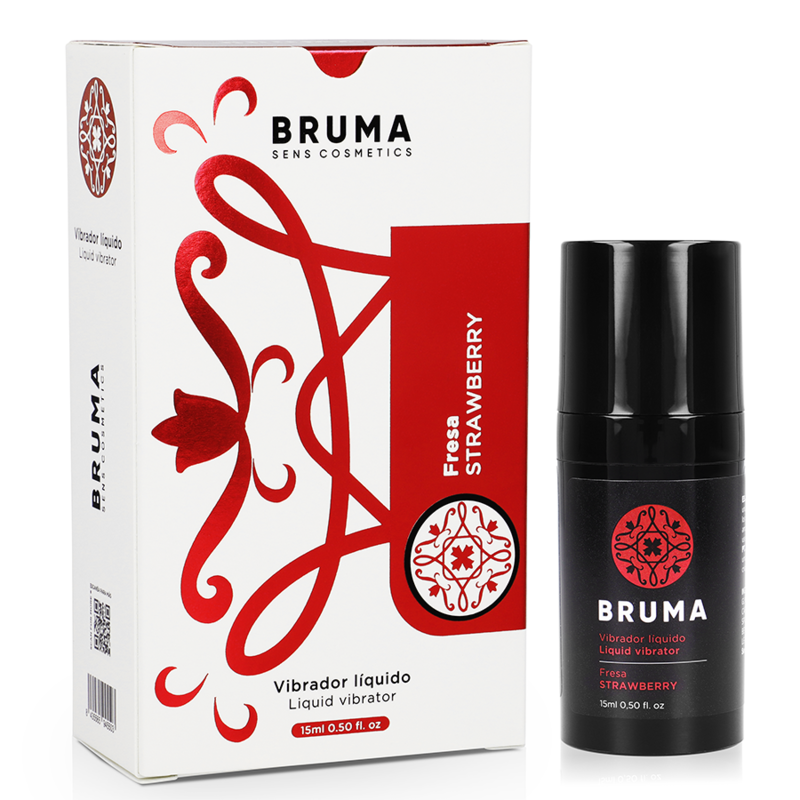 BRUMA - VIBRATORE LIQUIDO ULTRA SCORREVOLE FRAGOLA 15 ML – Vibratore liquido