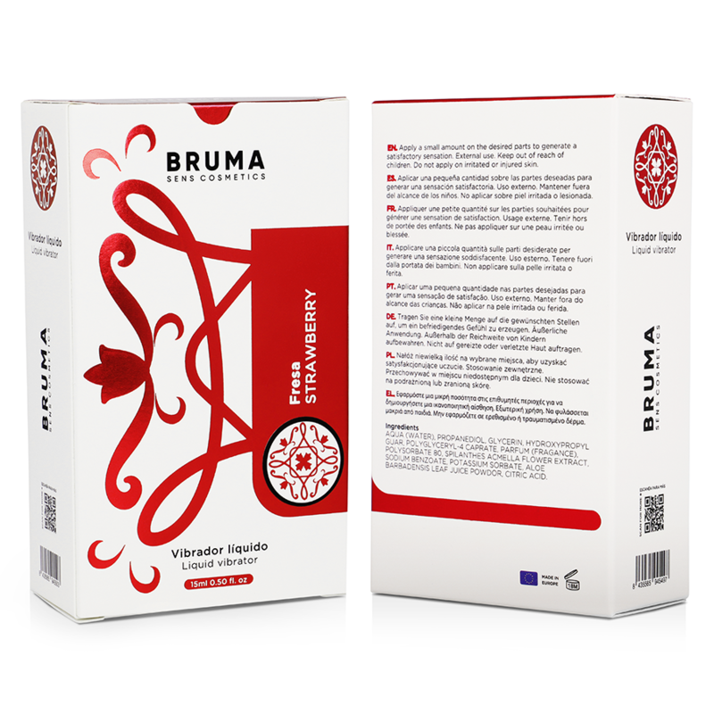 BRUMA - VIBRATORE LIQUIDO ULTRA SCORREVOLE FRAGOLA 15 ML – Vibratore liquido – foto 7