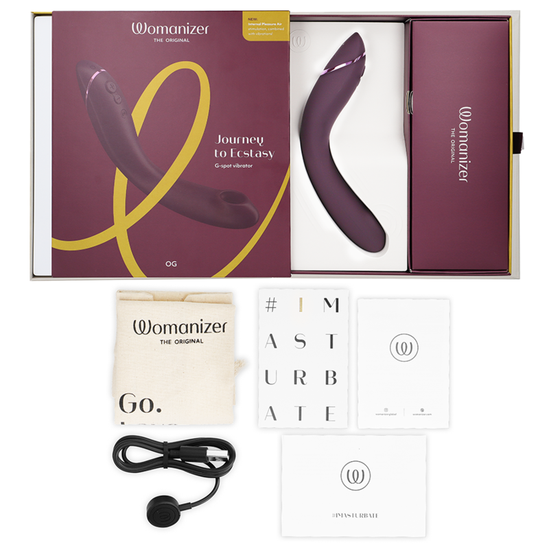 WOMANIZER - OG MELANZANA PUNTO G – Stimolatore d'aria con vibrazione – foto 6