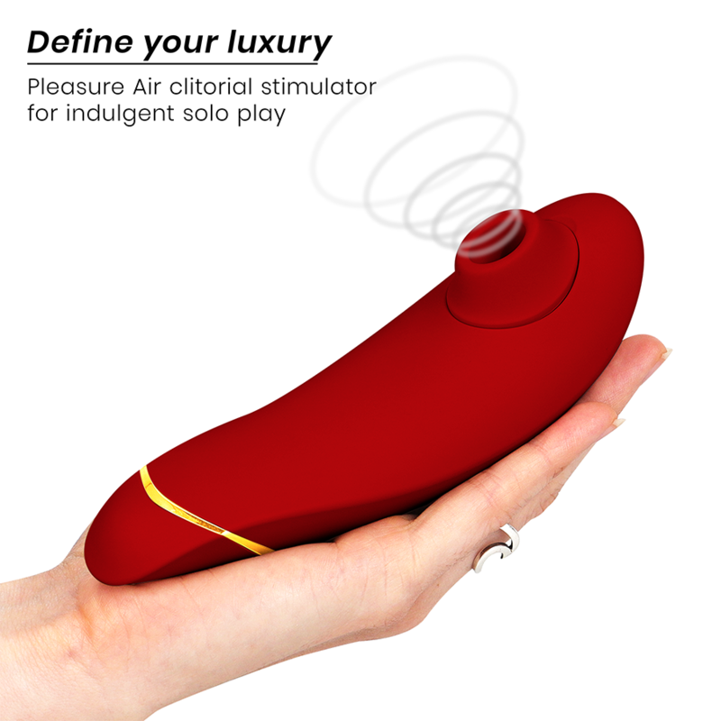 WOMANIZER - PREMIUM 2 STIMOLATORE CLITORALE BORDEAUX – Stimolatore dell'aria nessuna vibrazione – foto 3