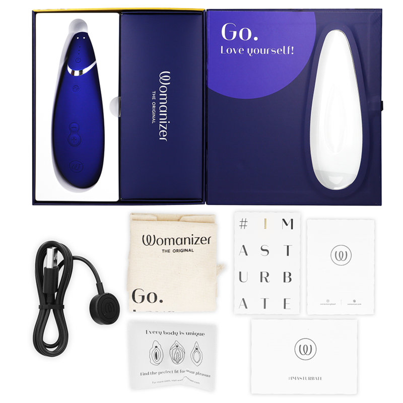 WOMANIZER - PREMIUM 2 STIMOLATORE DEL CLITORIDE MIRTILLO – Stimolatore dell'aria nessuna vibrazione – foto 6