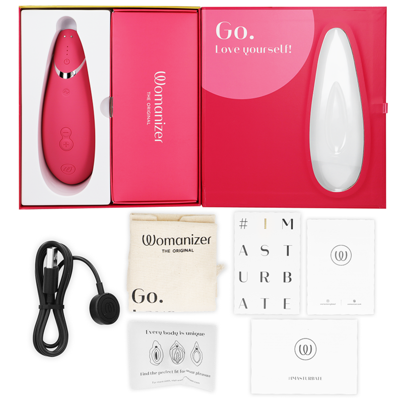 WOMANIZER - PREMIUM 2 STIMOLATORE CLITORALE LAMPONE – Stimolatore dell'aria nessuna vibrazione – foto 6