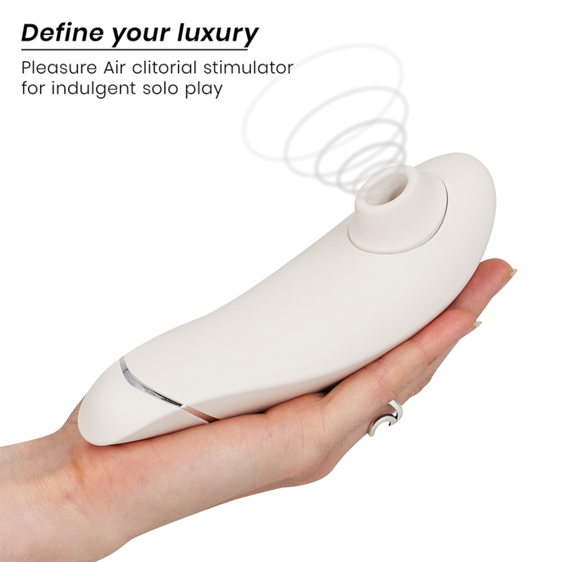 WOMANIZER - PREMIUM 2 STIMOLATORE CLITORALE GRIGIO CALDO – Stimolatore dell'aria nessuna vibrazione – foto 3