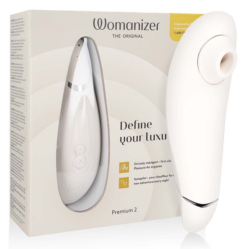 WOMANIZER - PREMIUM 2 STIMOLATORE CLITORALE GRIGIO CALDO – Stimolatore dell'aria nessuna vibrazione
