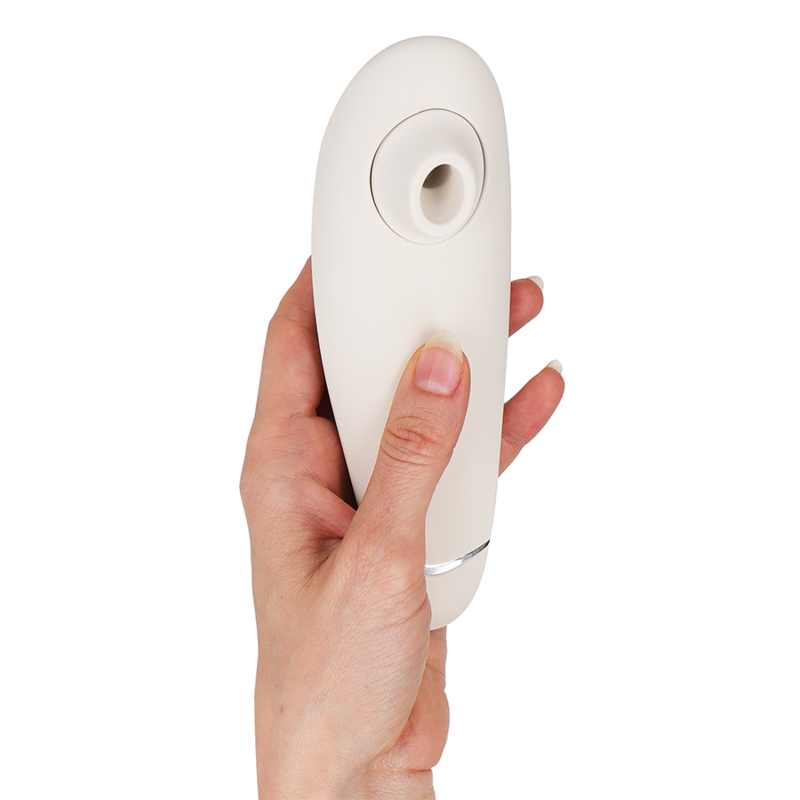 WOMANIZER - PREMIUM 2 STIMOLATORE CLITORALE GRIGIO CALDO – Stimolatore dell'aria nessuna vibrazione – foto 4