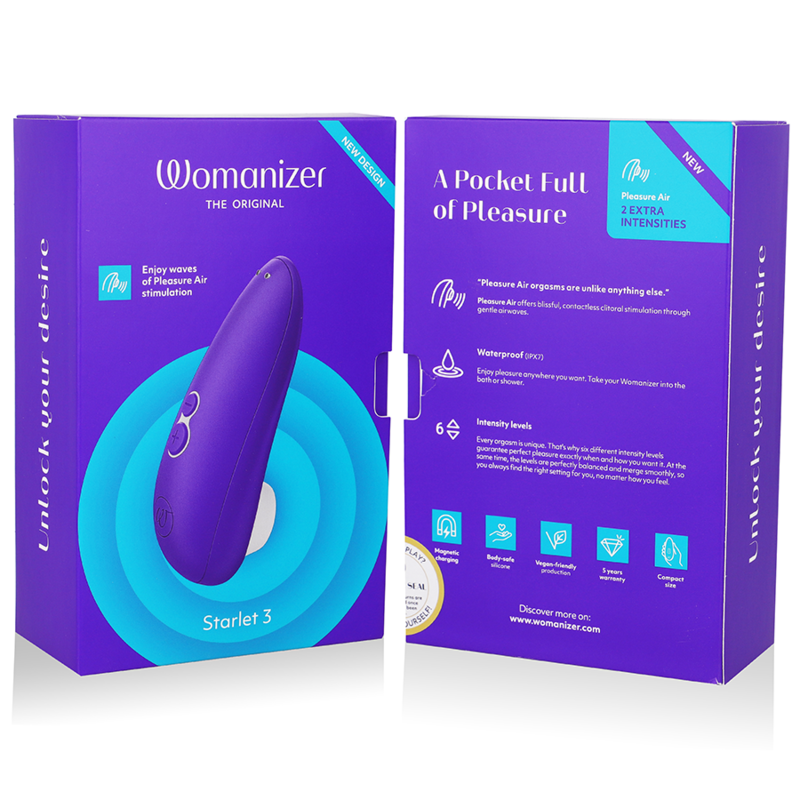 WOMANIZER - STARLET 3 STIMOLATORE CLITORALE INDIGO – Massaggiatrici – foto 7