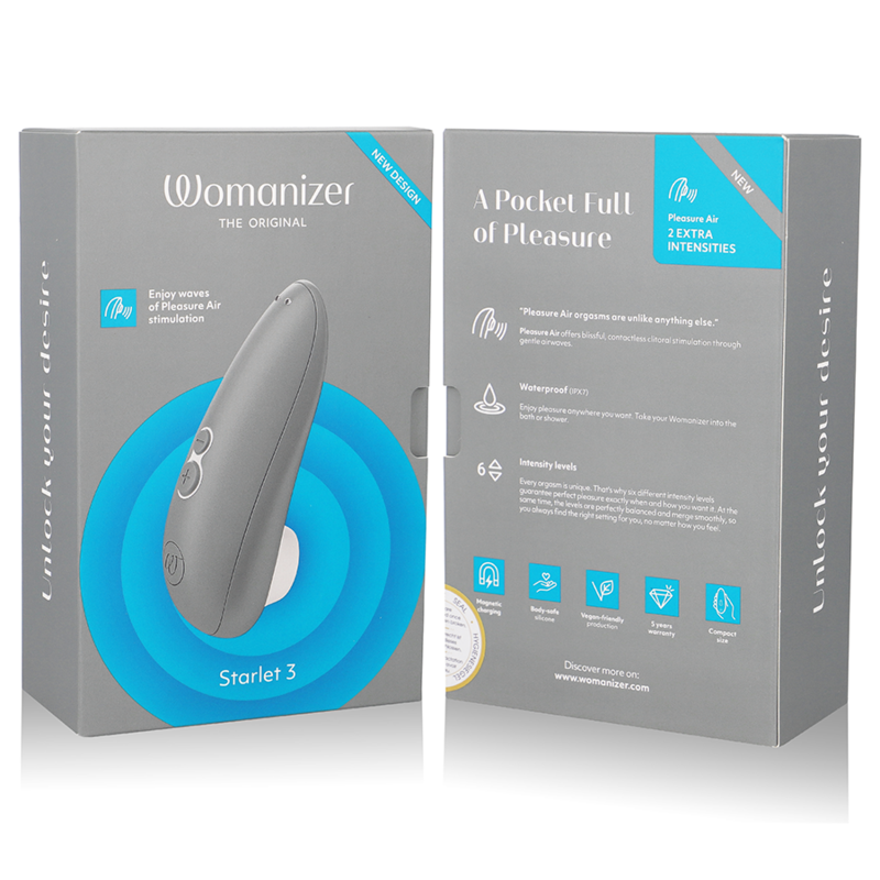 WOMANIZER - STIMOLATORE CLITORALE STARLET 3 GRIGIO – Massaggiatrici – foto 7
