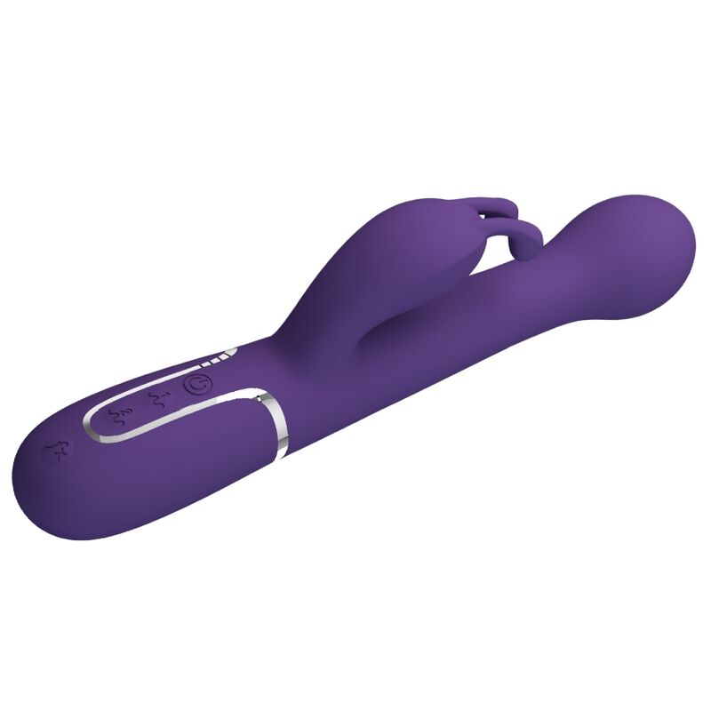 PRETTY LOVE - DEJON VIBRATORE RABBIT 3 IN 1 MULTIFUNZIONE VIOLA – Vibratori di coniglio – foto 4