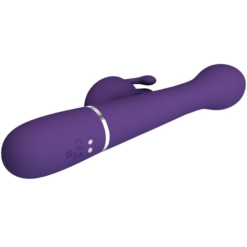 PRETTY LOVE - DEJON VIBRATORE RABBIT 3 IN 1 MULTIFUNZIONE VIOLA – Vibratori di coniglio – foto 6