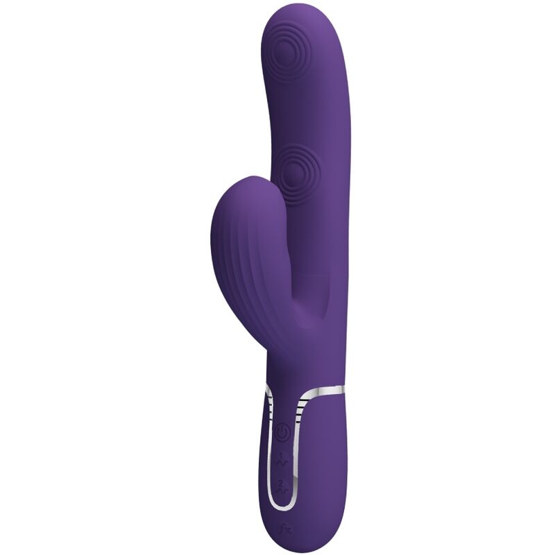 PRETTY LOVE - PERLITA VIBRATORE G-SPOT 3 IN 1 MULTIFUNZIONE VIOLA – Vibratori di coniglio – foto 3