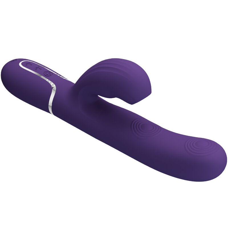 PRETTY LOVE - PERLITA VIBRATORE G-SPOT 3 IN 1 MULTIFUNZIONE VIOLA – Vibratori di coniglio – foto 5