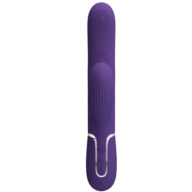 PRETTY LOVE - PERLITA VIBRATORE G-SPOT 3 IN 1 MULTIFUNZIONE VIOLA – Vibratori di coniglio – foto 4
