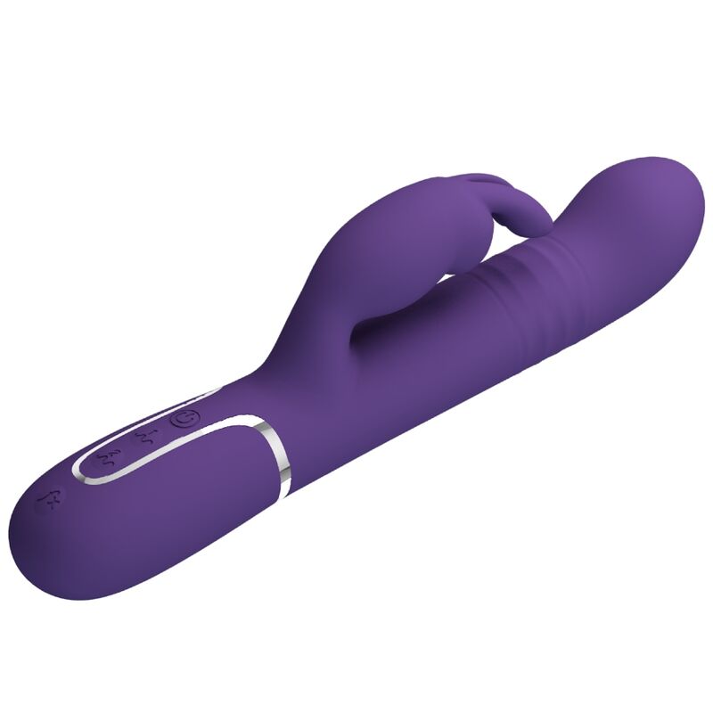 PRETTY LOVE - COALE VIBRATORE CONIGLIO CARBONE 4 EN 1 VIOLA – Vibratori di coniglio – foto 4