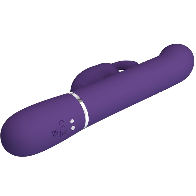 PRETTY LOVE - COALE VIBRATORE CONIGLIO CARBONE 4 EN 1 VIOLA – Vibratori di coniglio – foto 6