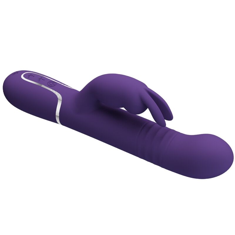 PRETTY LOVE - COALE VIBRATORE CONIGLIO CARBONE 4 EN 1 VIOLA – Vibratori di coniglio – foto 5