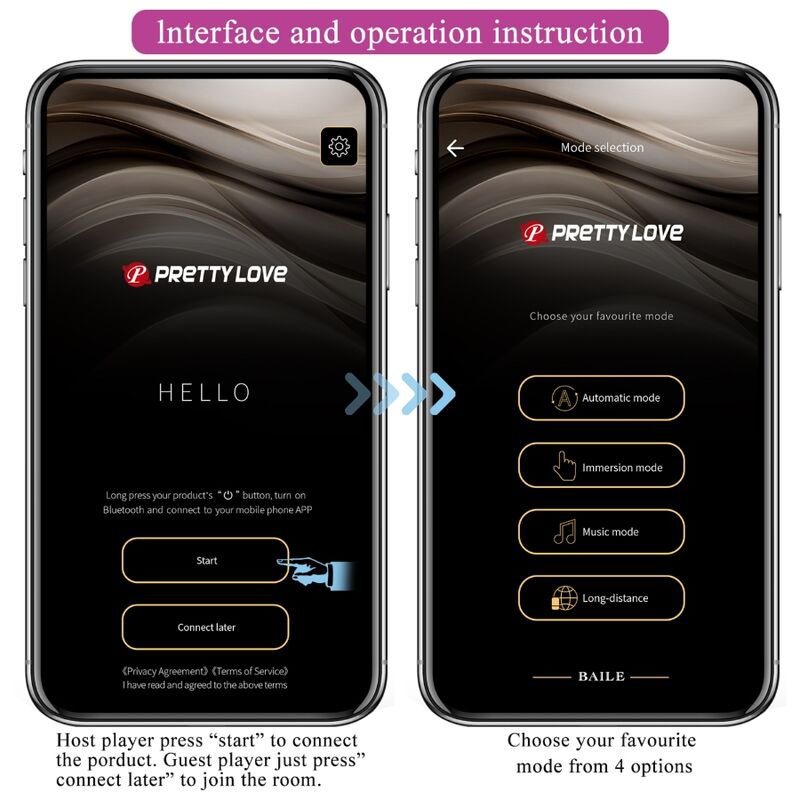 PRETTY LOVE - HECTOR VIBRATORE ELETTROSHOCK APP GRATUITA VIOLA – Vibratori con APP – foto 11