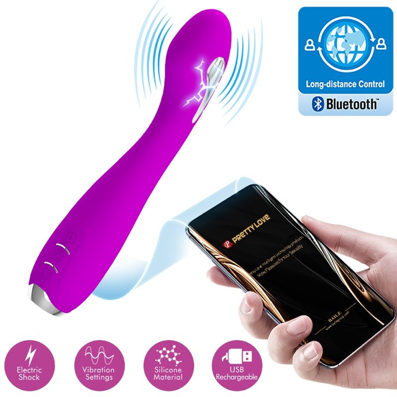 PRETTY LOVE - HECTOR VIBRATORE ELETTROSHOCK APP GRATUITA VIOLA – Vibratori con APP