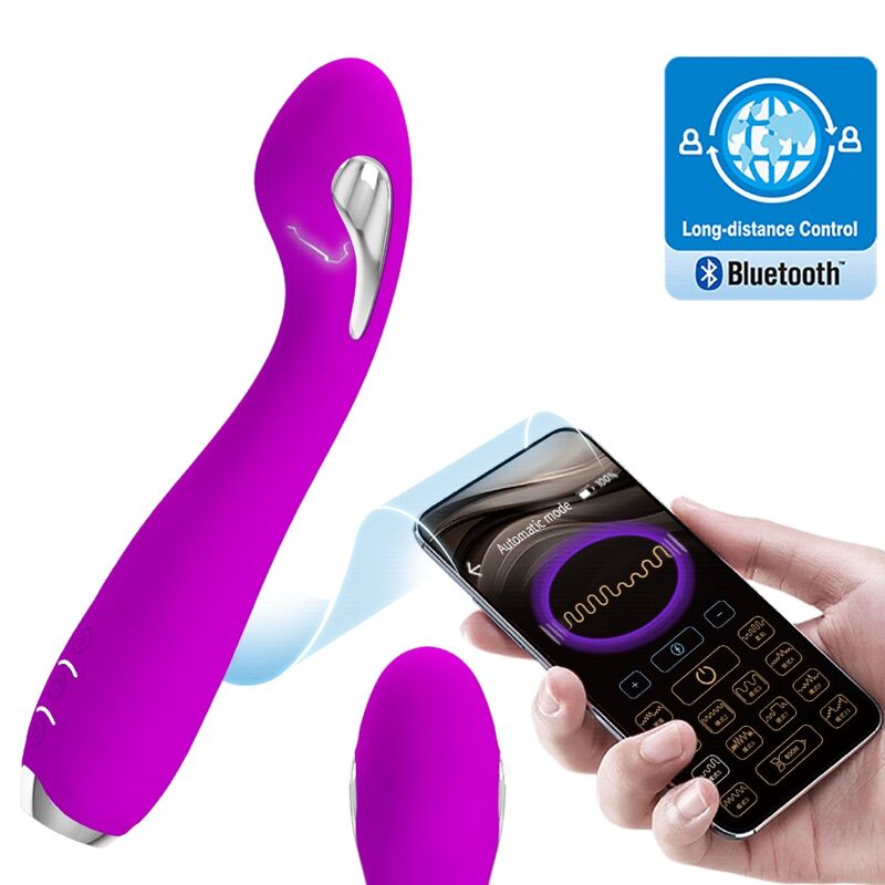 PRETTY LOVE - HECTOR VIBRATORE ELETTROSHOCK APP GRATUITA VIOLA – Vibratori con APP – foto 7