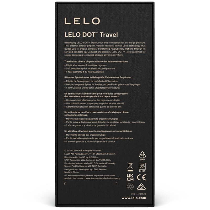 LELO - DOT TRAVEL STIMOLATORE CLITORIDE ROSA – Per il clitoride – foto 3
