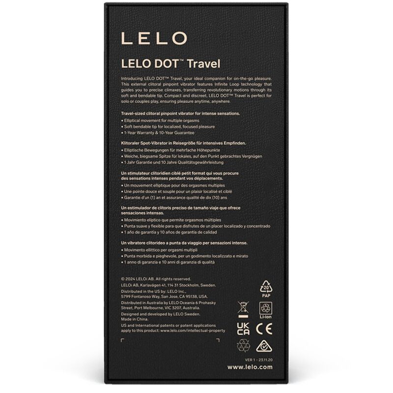 LELO - DOT TRAVEL STIMOLATORE CLITORIDE VIOLA – Per il clitoride – foto 3