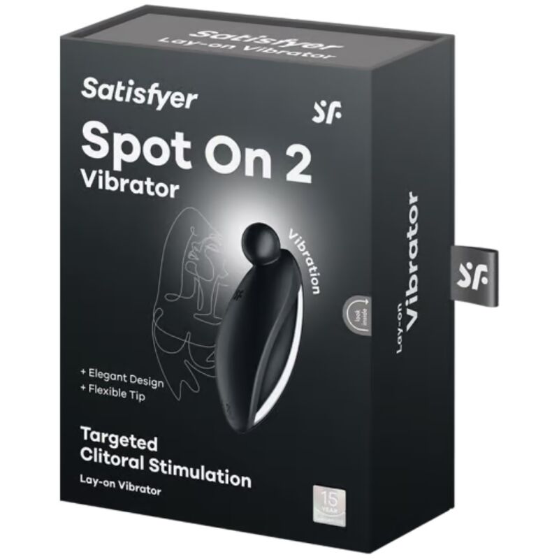 SATISFYER - SPOT ON 2 VIBRATORE LAY-ON NERO – Vibratori clitoridei da posare – foto 5