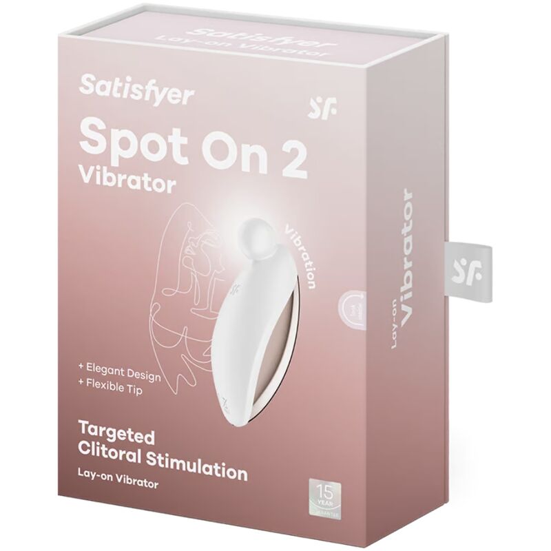 SATISFYER - SPOT ON 2 VIBRATORE LAY-ON BIANCO – Vibratori clitoridei da posare – foto 5